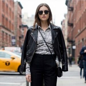 Elegant Black and White Women's Top